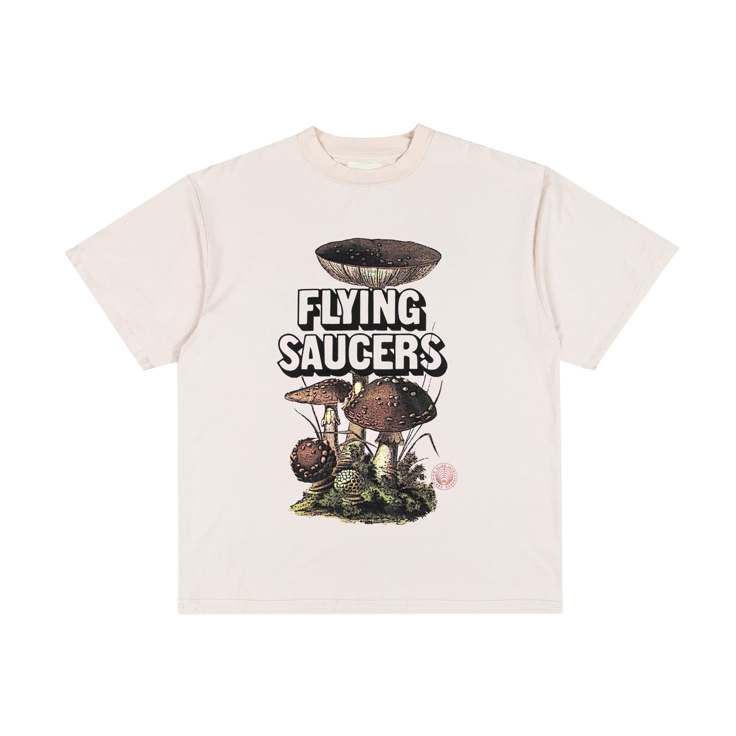 ★CRTFD★ U FLYING SAUCERS TEE NATURAL FLYING SAUCERS TEE // NATURAL – CRTFD