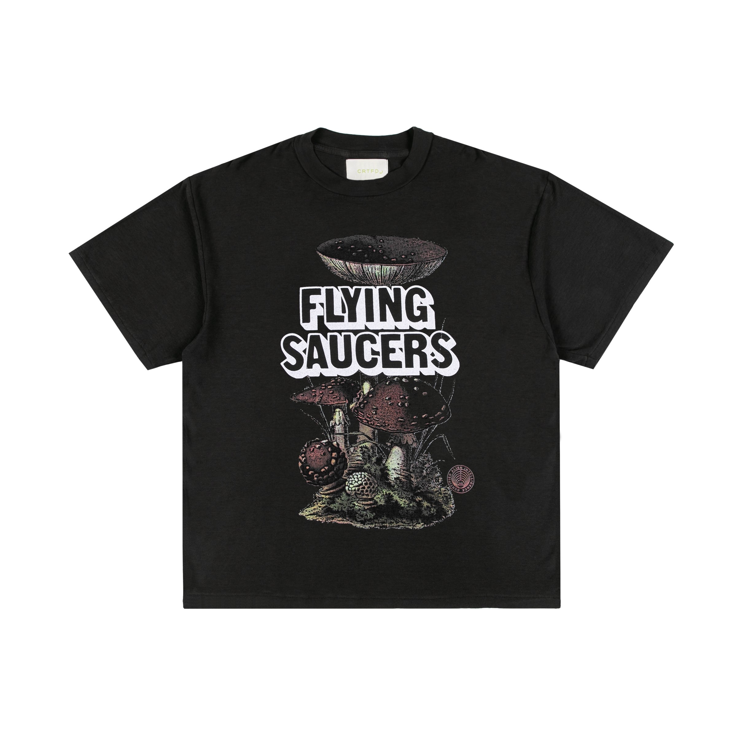 FLYING SAUCERS TEE // VINTAGE BLACK – CRTFD
