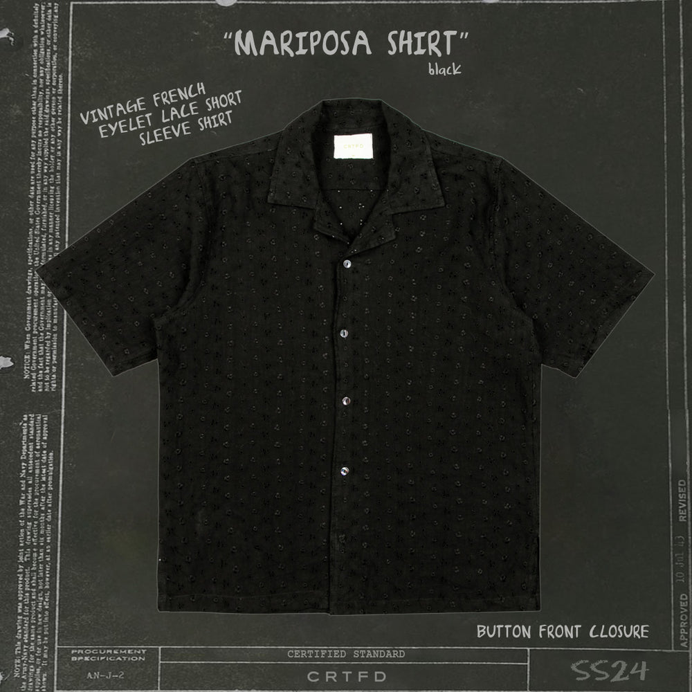 MARIPOSA SHIRT // BLACK