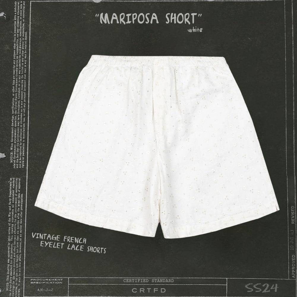 MARIPOSA SHORT // WHITE