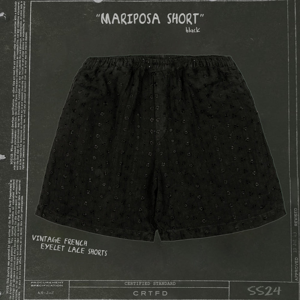 MARIPOSA SHORT // BLACK