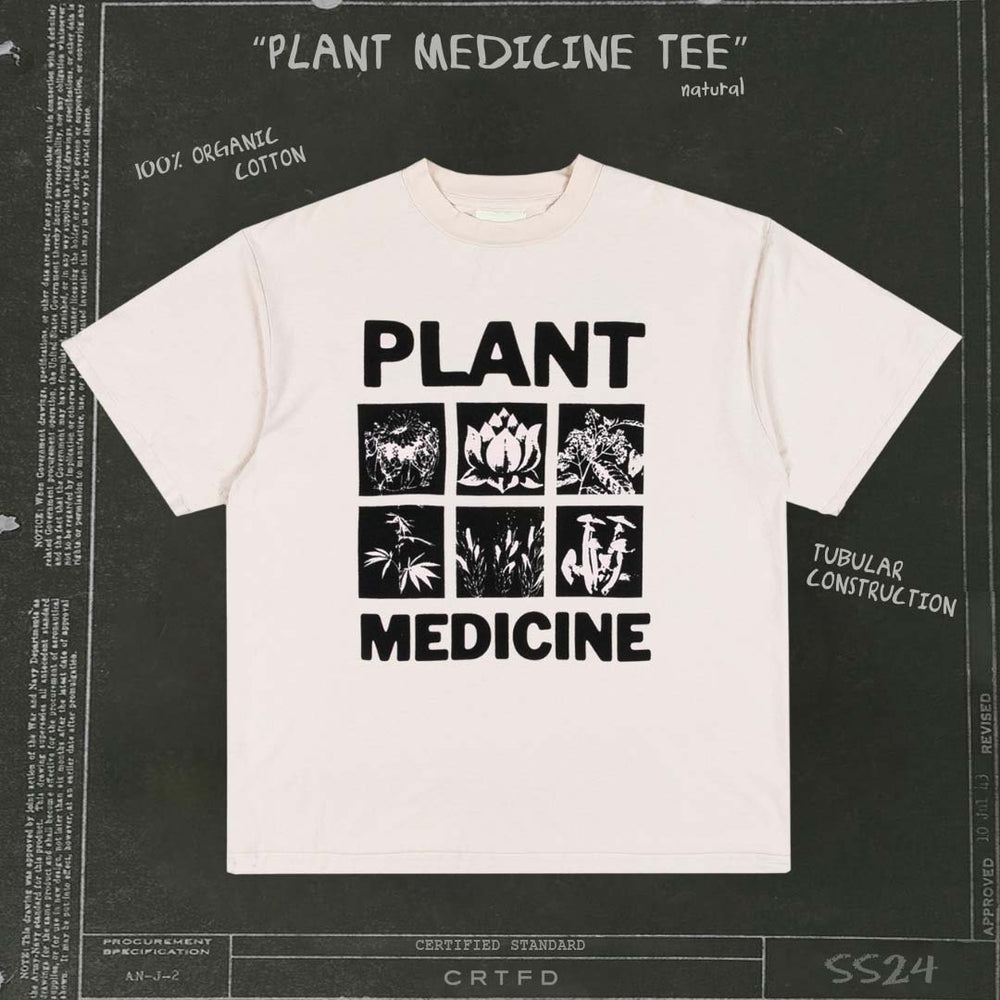 PLANT MEDICINE TEE // NATURAL