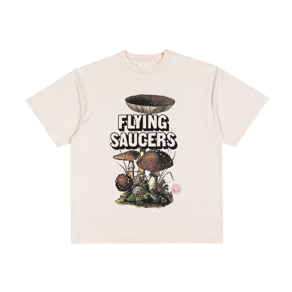 FLYING SAUCERS TEE // NATURAL