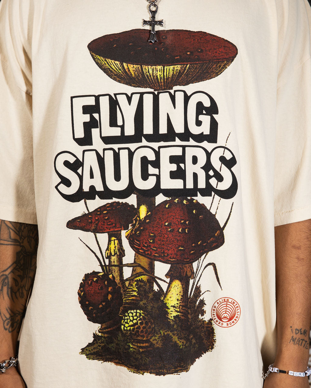 FLYING SAUCERS TEE // NATURAL