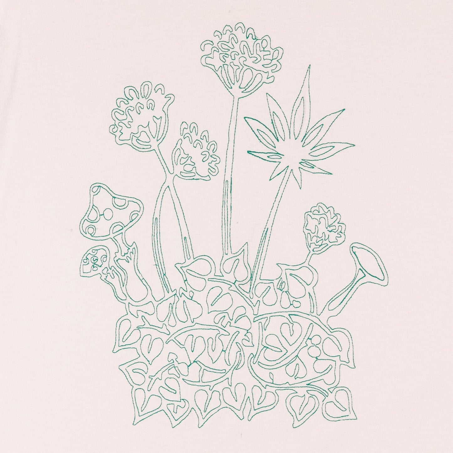 Plant Bouquet Tee - Light Khaki