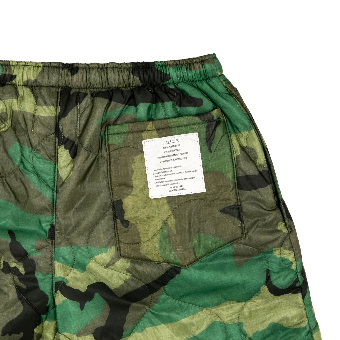 Military Quilted Short