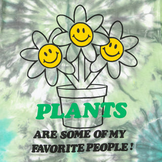 Happy Plant Tee - Navy/Green Dye