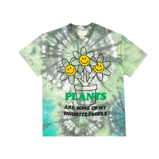 Happy Plant Tee - Navy/Green Dye